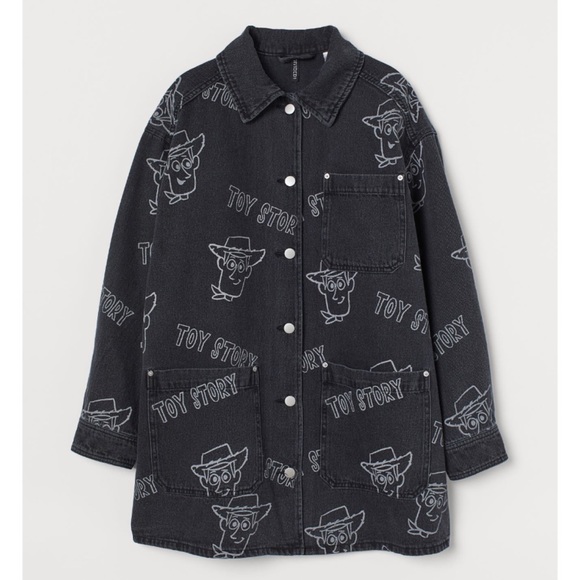 H&M Disney Woody Toy Story Oversized Denim Jacket - Picture 7 of 8
